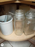 Assorted Kitchen Canisters and Glass Storage Jars - thumbnail 1 of 5
