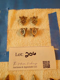 Two Pairs of Geometric Gold-Tone Clip-On Earrings - thumbnail 3 of 3