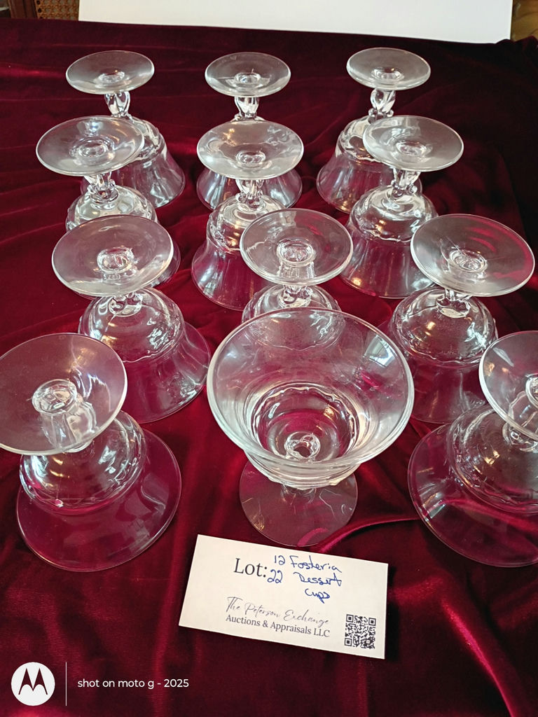 Set of 12 Fostoria Glass Dessert Cups - image 1 of 5