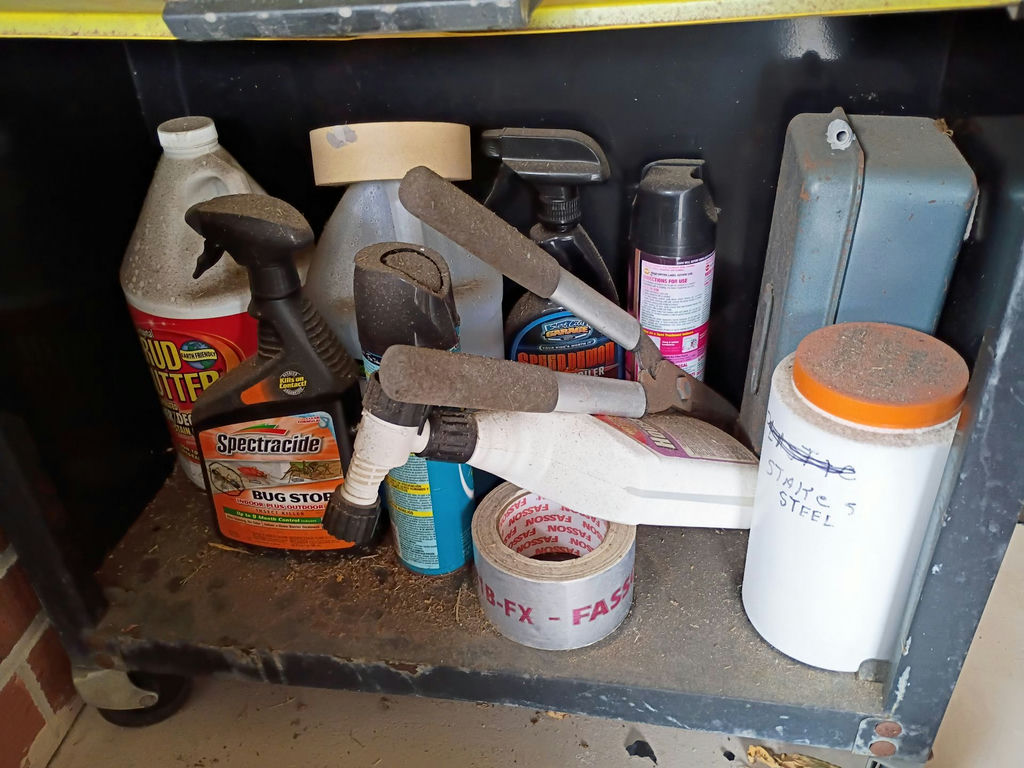Rolling Tool Cart with Hand Tools and Folding Ladder - image 3 of 4