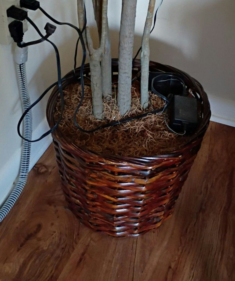 Artificial Indoor Tree in Woven Basket Planter - image 3 of 3