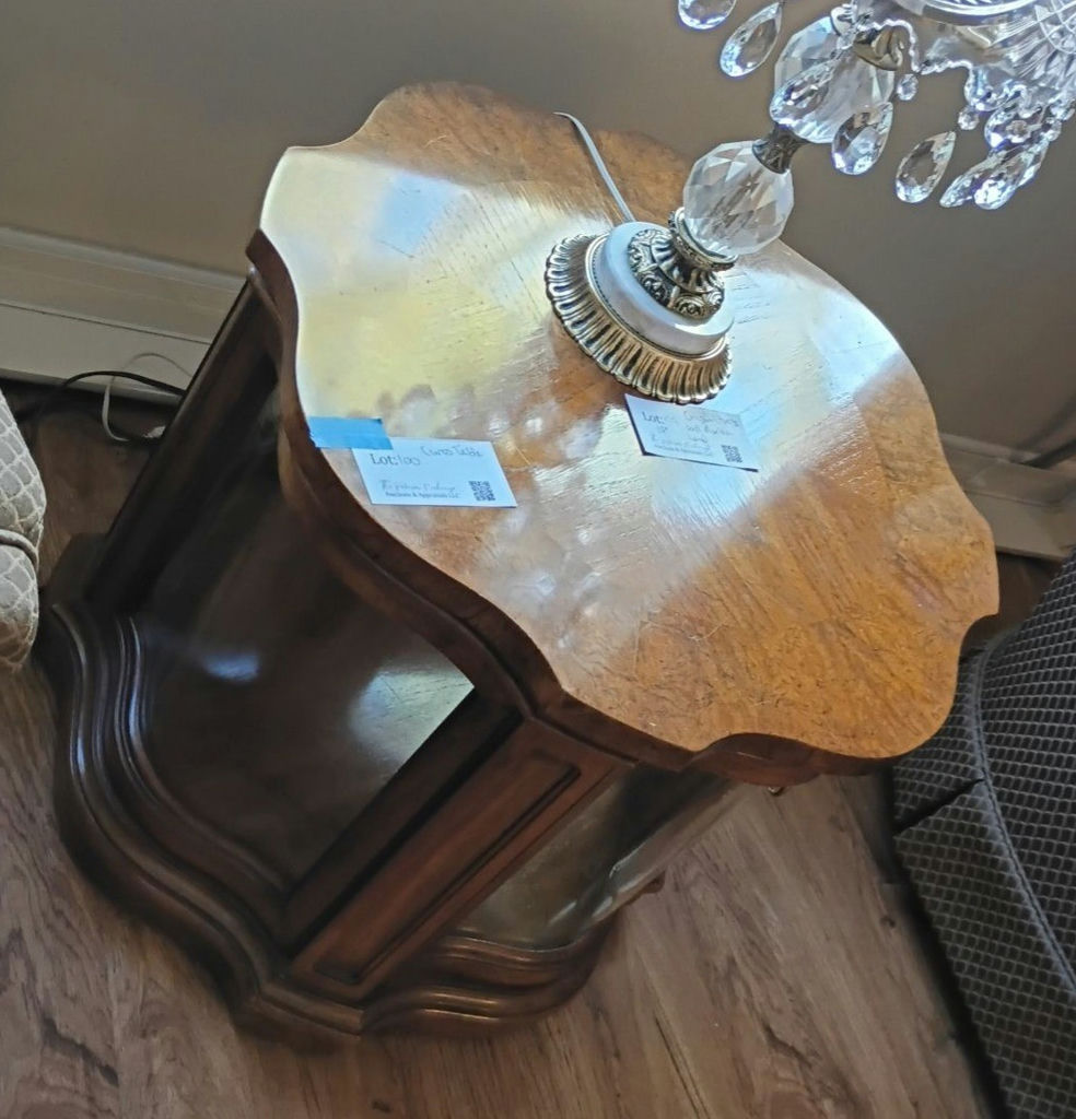 Wood Curio Side Table - image 4 of 5