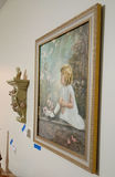 Framed Portrait Print of Young Girl with Bird - thumbnail 3 of 4