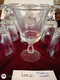 Set of 12 Clear Glass Goblets - thumbnail 7 of 9
