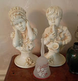 Decorative Figurines, Vases, Bells, and Floral Arrangement - thumbnail 2 of 6