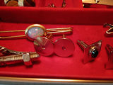 Assorted Cufflinks and Tie Clips in Display Case - thumbnail 7 of 8