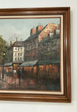 Signed Oil Painting By Henri Rodgers And MCM Inspired Entry Table - thumbnail 7 of 12