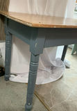 Rustic Farmhouse Table, vintage apron and kitchen towels, porcelain platter - thumbnail 6 of 9