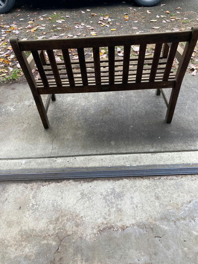Weathered Wooden Bench - image 3 of 4