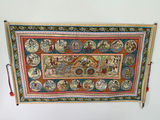 Antique Indian Tapestry, and twi Signed Chinese Watercolors - thumbnail 2 of 9
