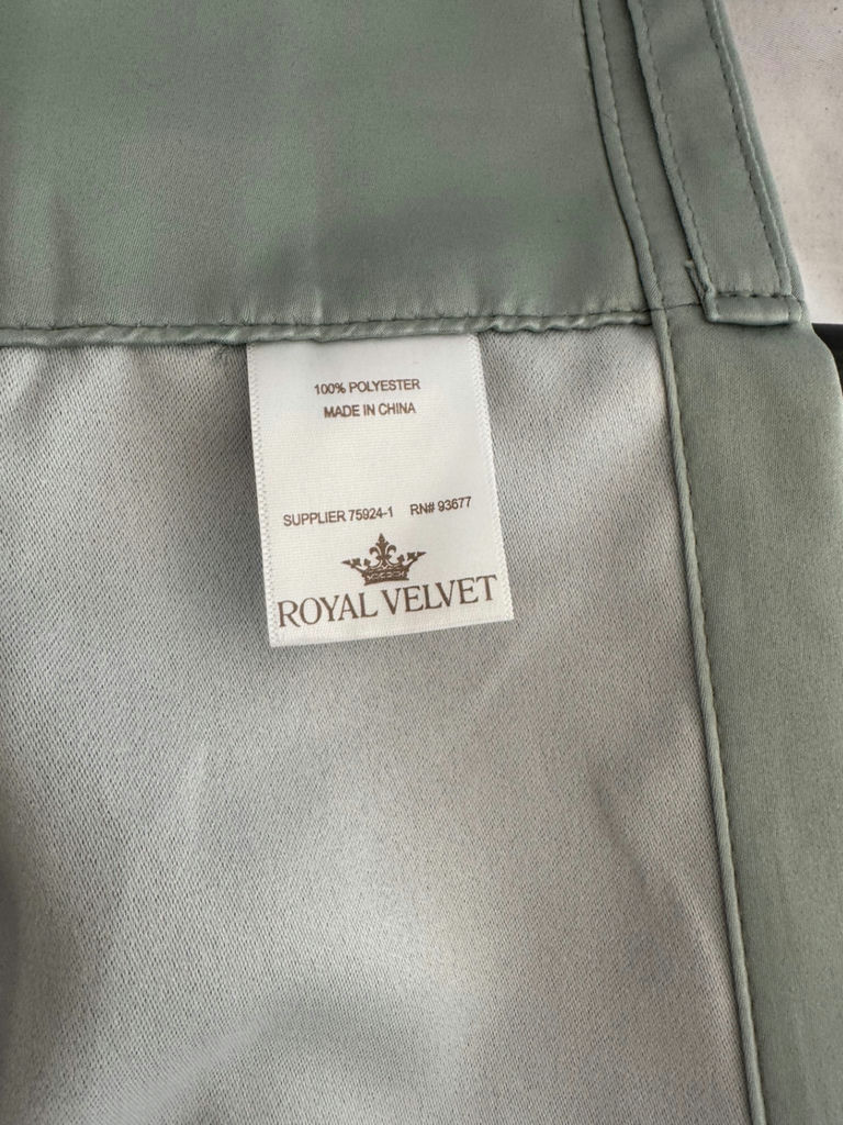 Royal Velvet Polyester Curtain Panels and Rod - image 5 of 6