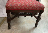 Antique Upholstered and Carved Throne Chair - thumbnail 3 of 4