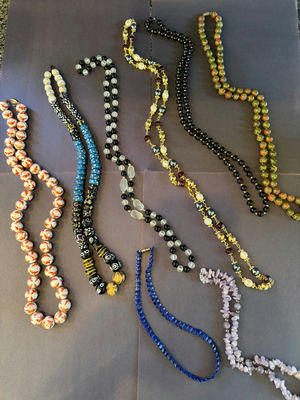 Artisan Beaded Collection of necklaces - Image 1 of 6