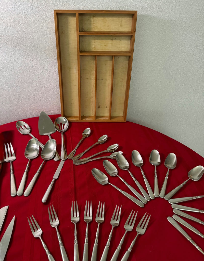 Williams-Sonoma Knife Block, Knives, Flatware, and Organizer - image 6 of 7