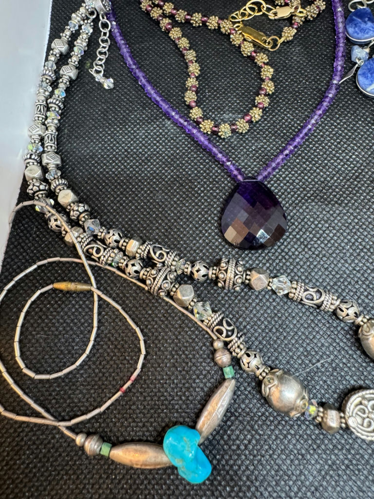 Assorted jewelry collection with pendants and beads - image 10 of 11