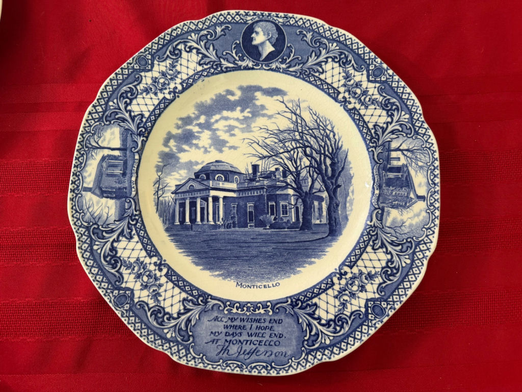 Americana Collectable Plate and Flag Set - image 8 of 15