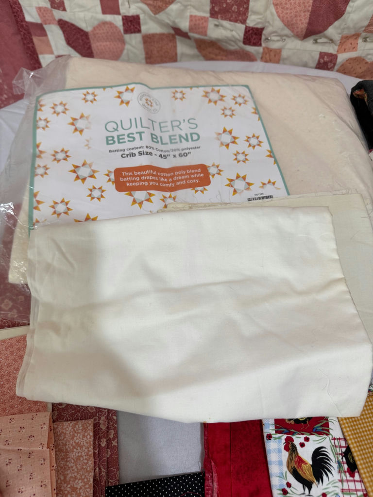Heart-themed quilt fabrics and quilting supplies - image 2 of 7