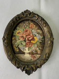 Small Antique Art Items And A Metal Mirror - thumbnail 5 of 9