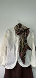 Leather Pants, A Linen Blouse, And A Scarf - thumbnail 2 of 9