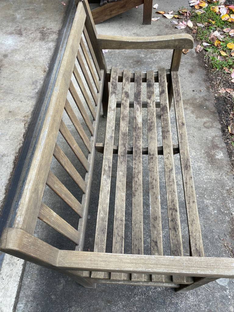 Weathered Wooden Bench - image 2 of 4