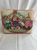 Needlepoint cushions, a woven basket, and a tapestry-top stool - thumbnail 6 of 7