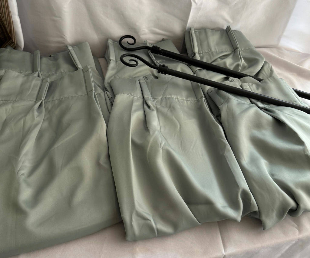 Royal Velvet Polyester Curtain Panels and Rod - image 1 of 6