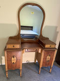 Antique vanity with arch mirror and drawers - thumbnail 1 of 10
