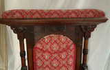 Antique Upholstered and Carved Throne Chair - thumbnail 2 of 4