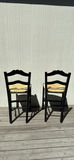 Two Shaker Counter stools with thatched seats. - thumbnail 4 of 8