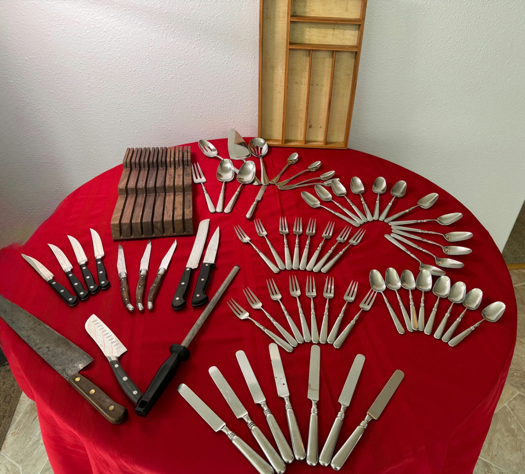 Williams-Sonoma Knife Block, Knives, Flatware, and Organizer - image 4 of 7