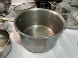 Assorted stainless steel cookware including All-Clad and Farberware pieces with Aroma electric wok - thumbnail 4 of 9