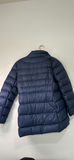 Navy blue Lands' End puffer coat with Adrienne Landau Studio scarf, brown cap and gloves - thumbnail 6 of 13