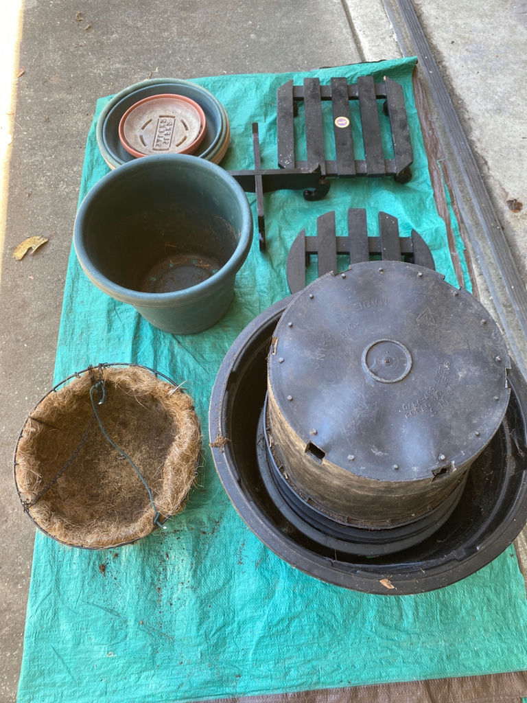Assortment of Garden Pots, Planters and More - image 1 of 6