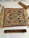 Terracotta Warrior statue, decorative fringe rug, and pottery/stone collection - thumbnail 3 of 8
