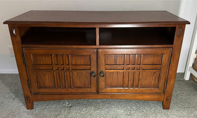 Wooden Media Cabinet - Image 1 of 5