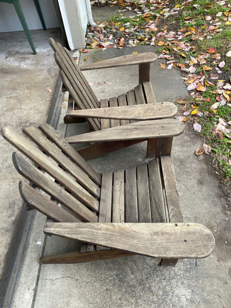 Wooden Outdoor Chairs - image 2 of 4