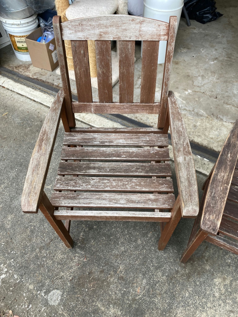 Set of Four Outdoor Chairs  - image 4 of 6