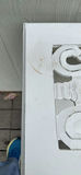 White Wood Intricate Carved Hall Table - thumbnail 4 of 5