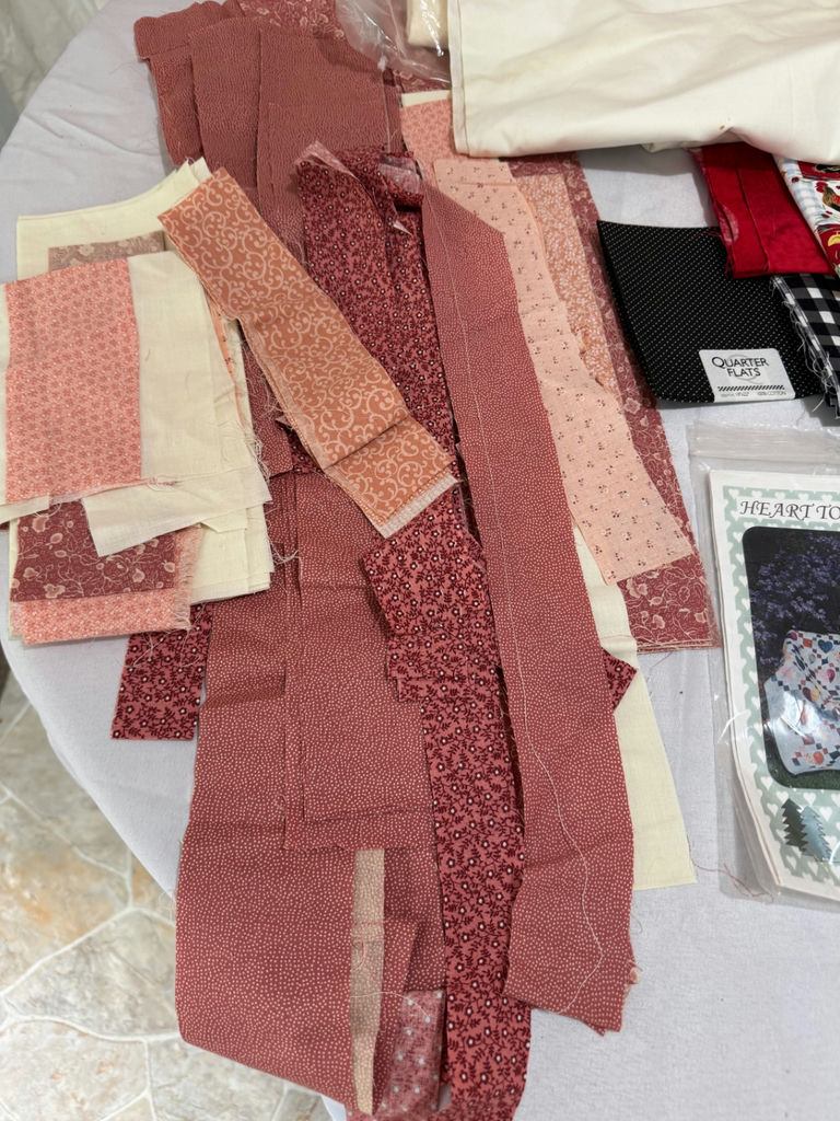 Heart-themed quilt fabrics and quilting supplies - image 4 of 7
