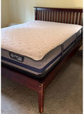 Wooden Bed frame, Serta Mattress - thumbnail 2 of 7
