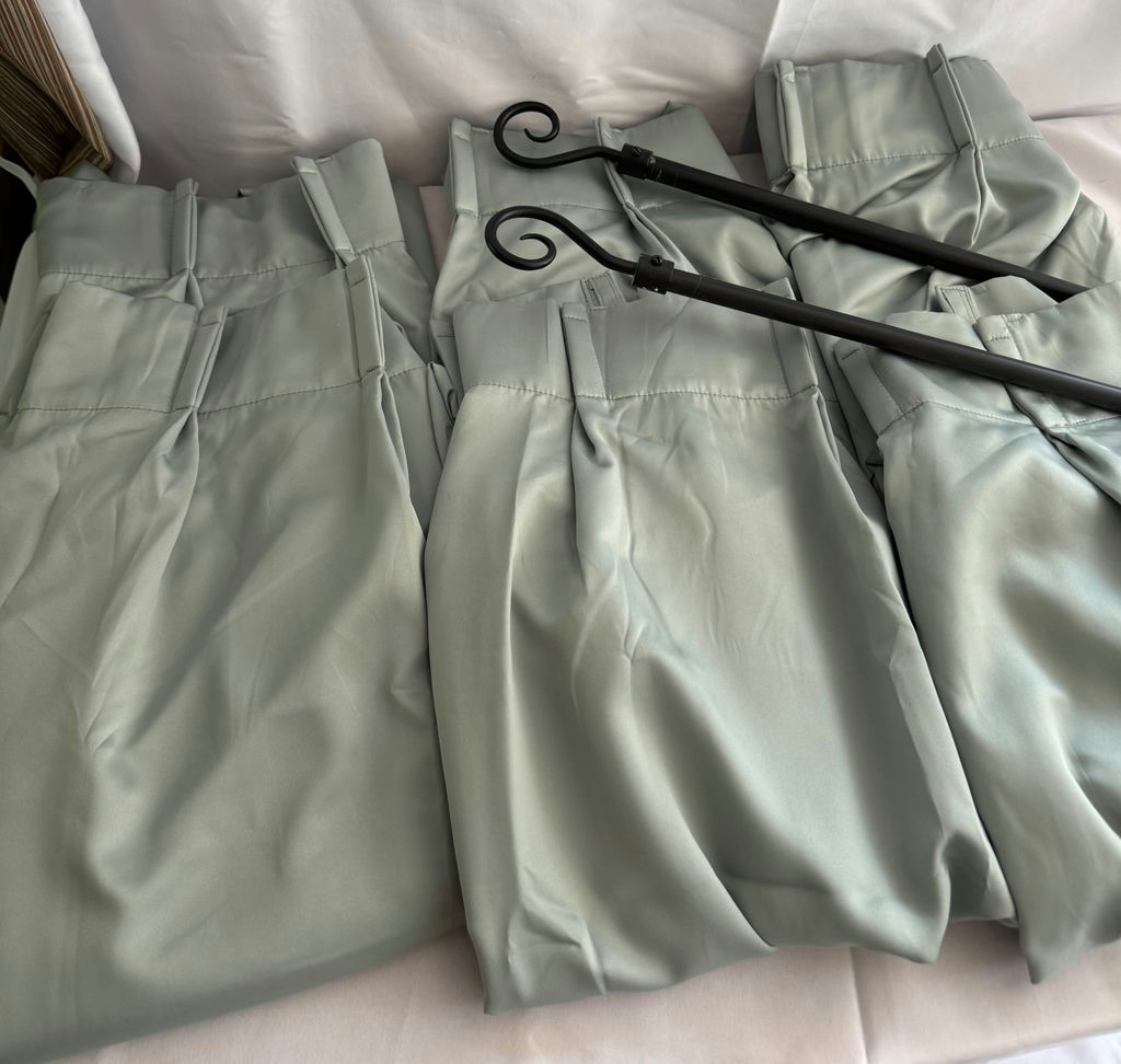 Royal Velvet Polyester Curtain Panels and Rod - image 2 of 6