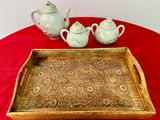 Vintage Japanese Kutani Eggshell Porcelain Tea & Dessert Set - Flying Cranes, 14-Pc - thumbnail 5 of 13