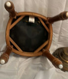Two Upholstered Stools And A Floor Lamp - thumbnail 5 of 8