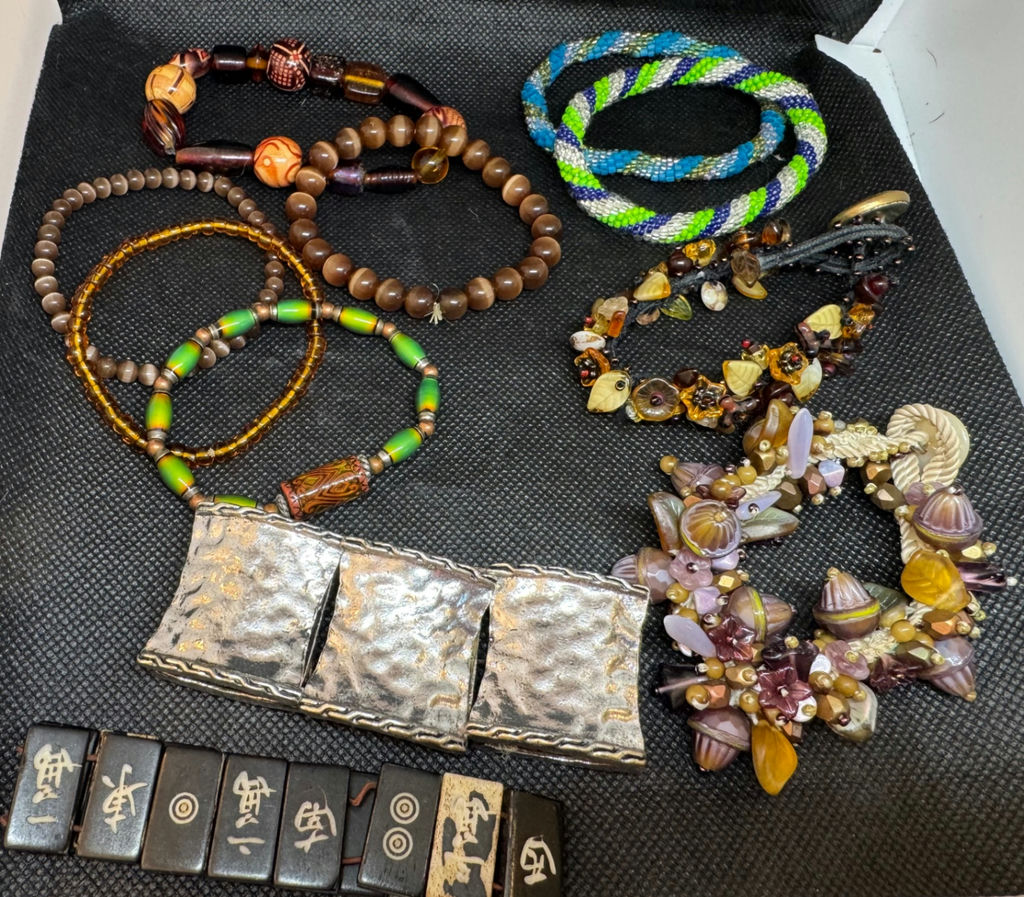 Artisan Beaded Collection of necklaces - image 5 of 6