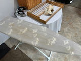 Ironing board with irons, wicker laundry basket, garment bag, and drying rack components - thumbnail 7 of 7