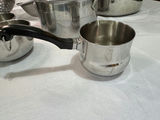 Assorted stainless steel cookware including All-Clad and Farberware pieces with Aroma electric wok - thumbnail 3 of 9