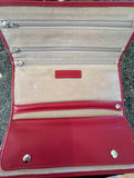 Red leather wallet and assorted jewelry making supplies - thumbnail 2 of 7
