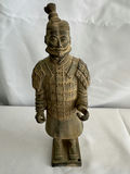 Terracotta Warrior statue, decorative fringe rug, and pottery/stone collection - thumbnail 7 of 8