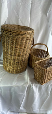 Three Wicker Storage Baskets - Image 1 of 3