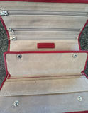 Red leather wallet and assorted jewelry making supplies - thumbnail 3 of 7
